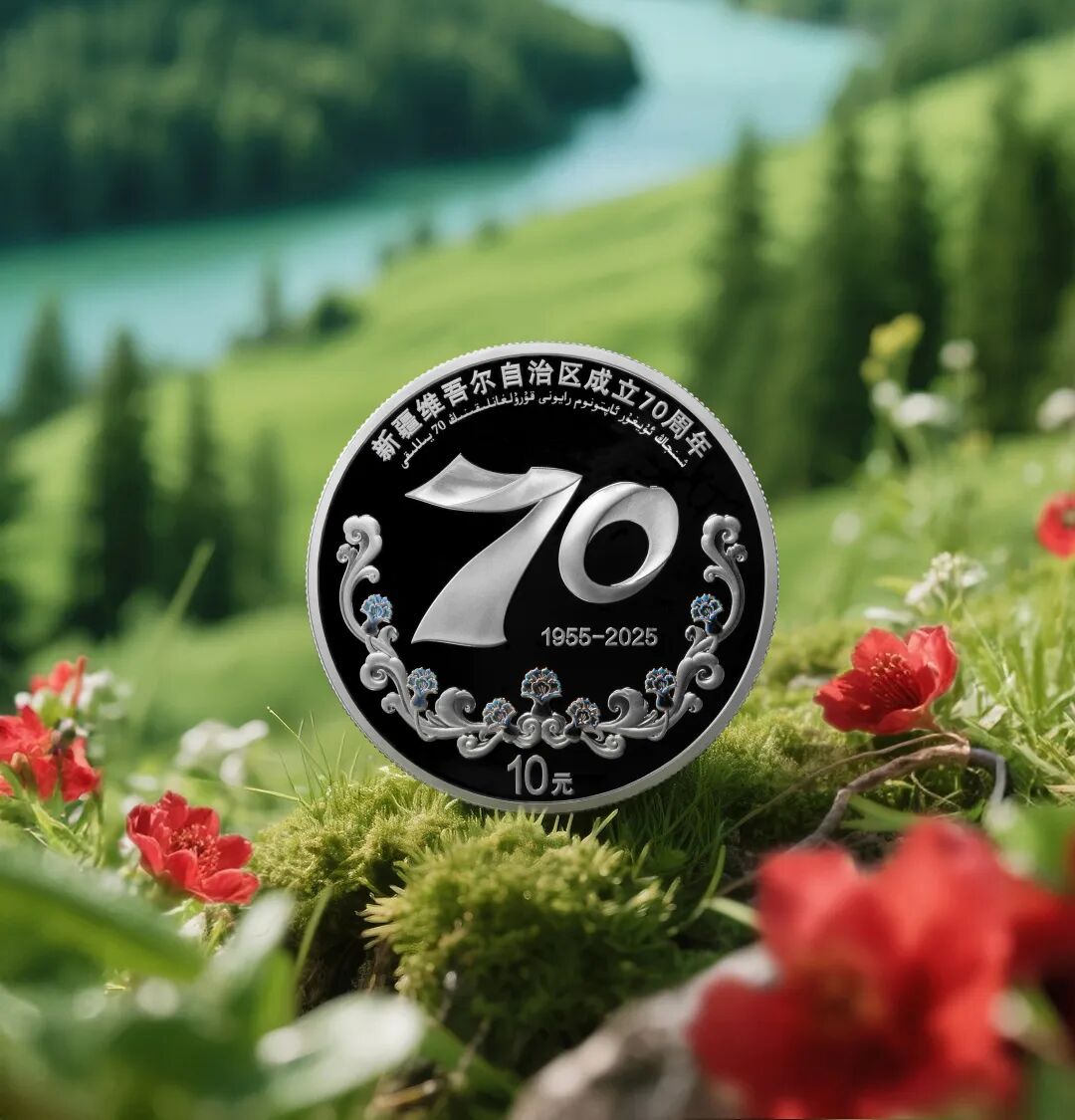 新疆维吾尔自治区成立70周年金银纪念币9月19日正式发行